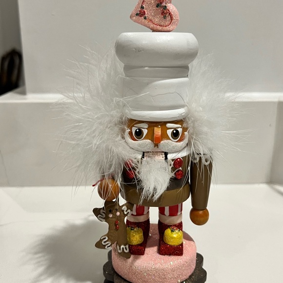 Festive Candy Themed Nutcracker Set with Red and White Accents - Picture 2 of 7